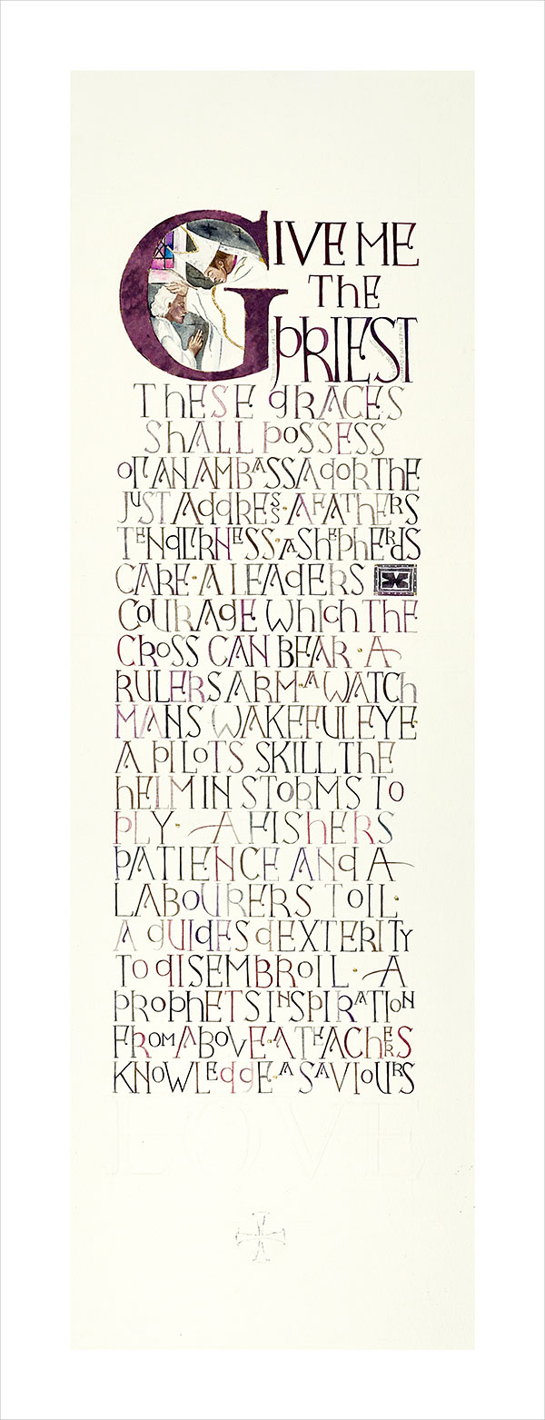 The Good Priest.  A  religious and faith calligraphy designs